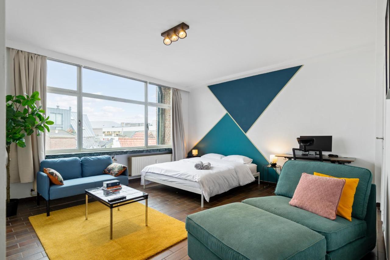 Cozy Antwerp - Cityview Studio Free Parking מראה חיצוני תמונה